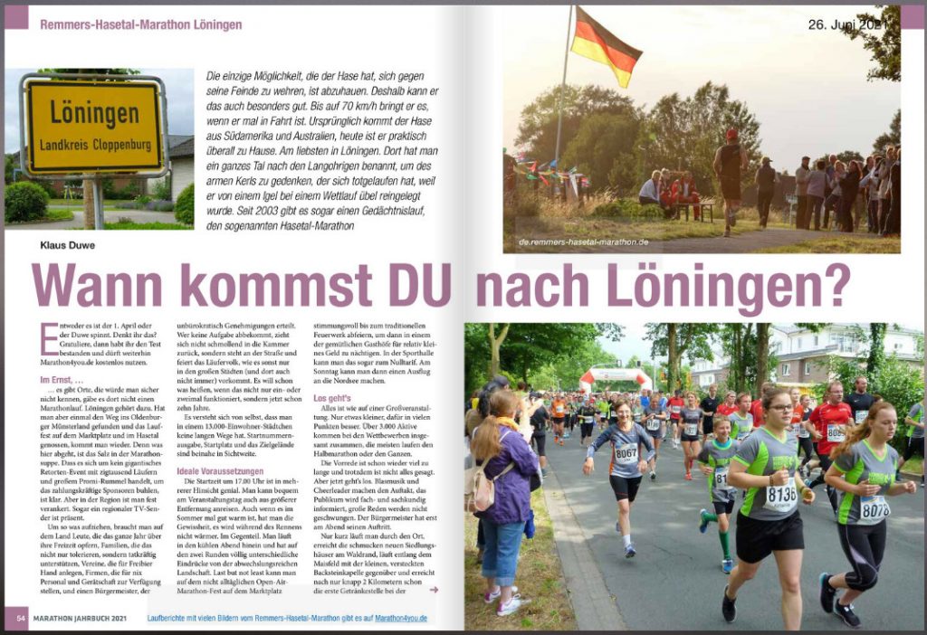 zum Bild: MARATHON JAHRBUCH 2021 von Marathon4you/Trailrunning.de.