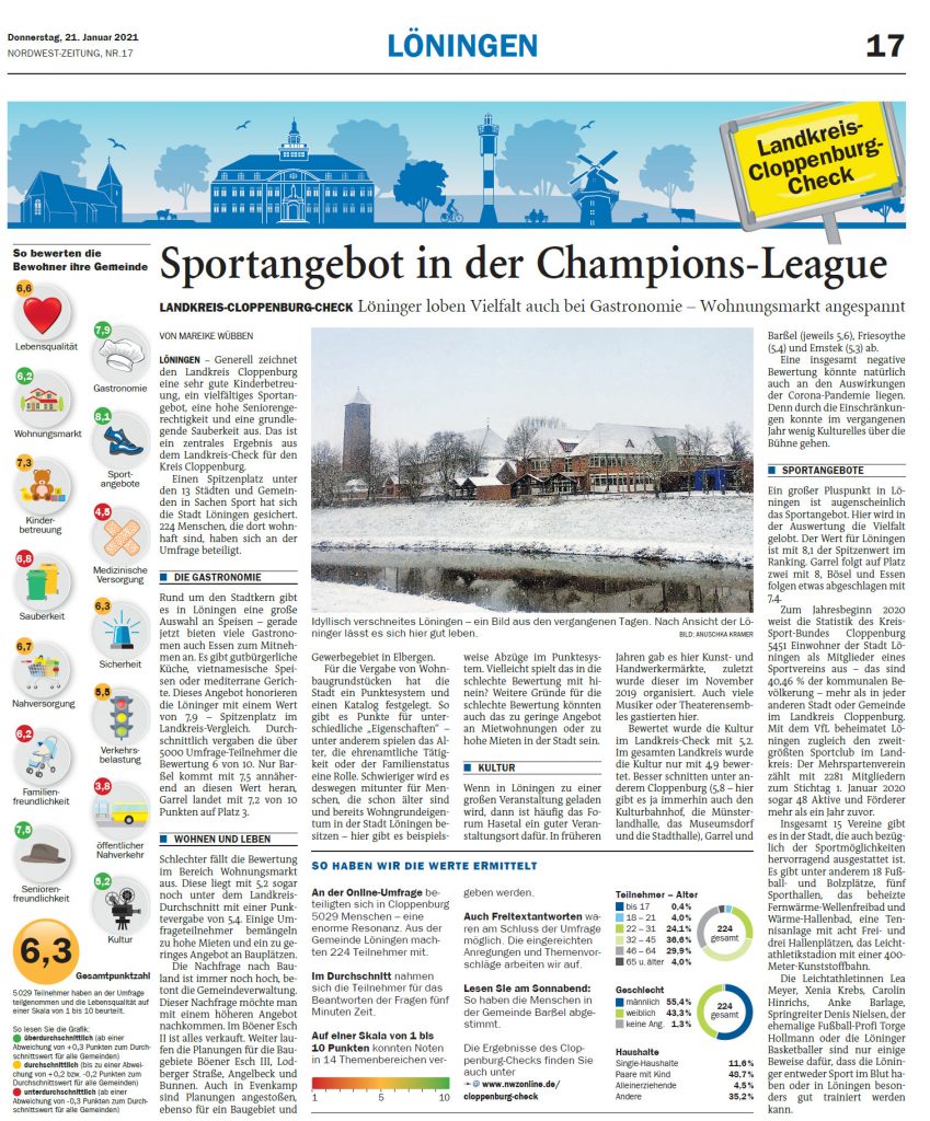 zum Bild: Bericht der Nordwest-Zeitung vom 21.01.2021.