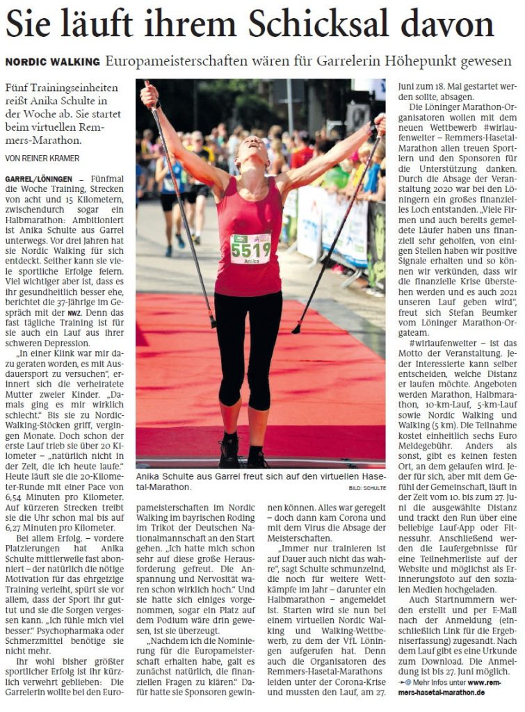 zum Bild: Bericht der Nordwest-Zeitung vom 10.06.2020.