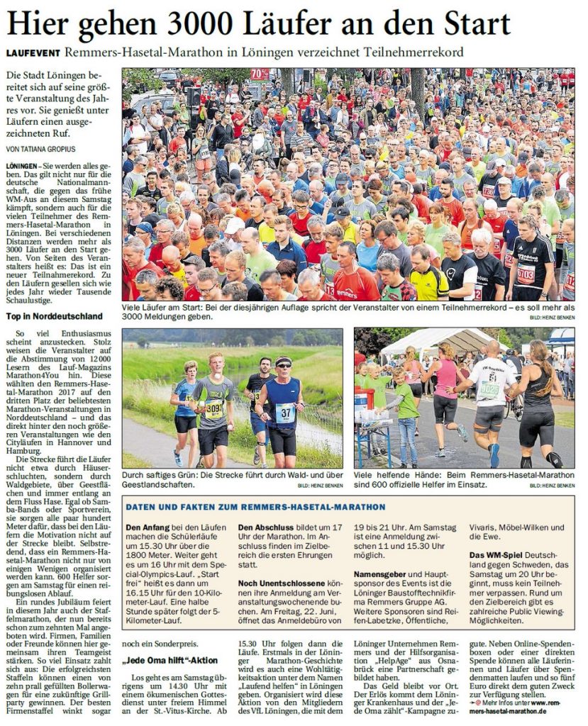 zum Bild:Bericht der Nordwest-Zeitung vom 22.06.2018.