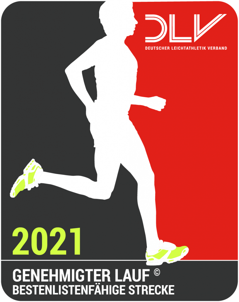 zum Bild:Das Qualitätssiegel für den DLV-genehmigten Lauf 2021.