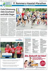 zum Bild: Bericht der Münsterländischen Tageszeitung vom 21.06.2019, Seite 1.