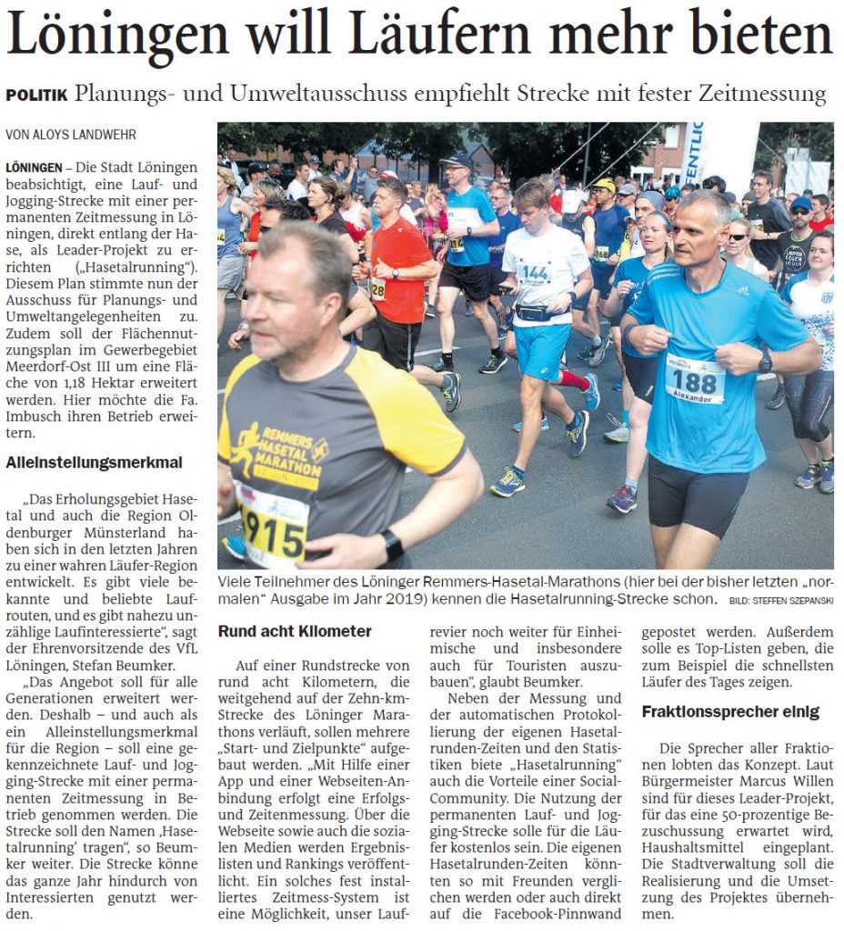 zum oberen Bild: Bericht der Nordwest-Zeitung vom 26.03.2021.