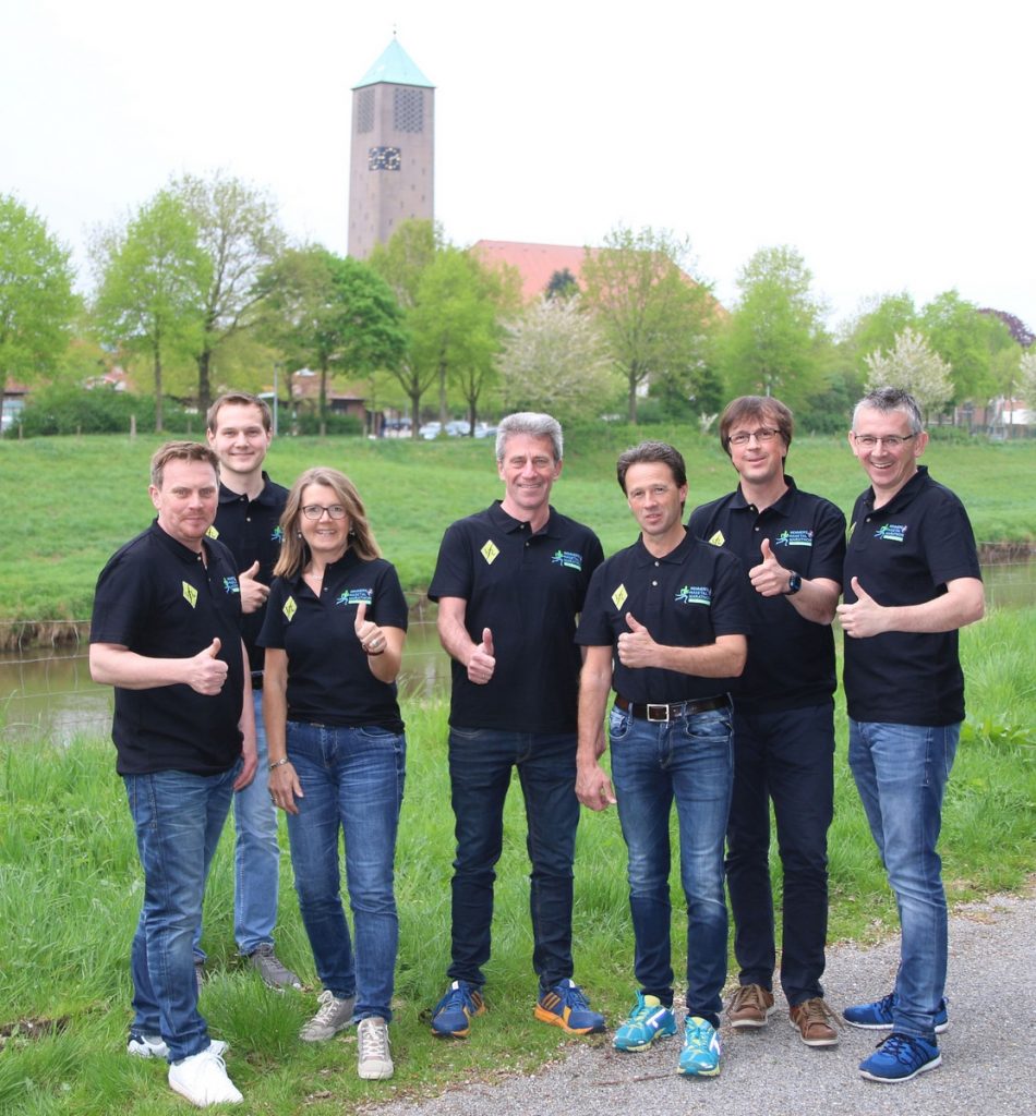 zum Bild: Das neu formierte Orga-Team vom Remmers-Hasetal-Marathon des VfL Löningen. Foto: VfL Löningen.