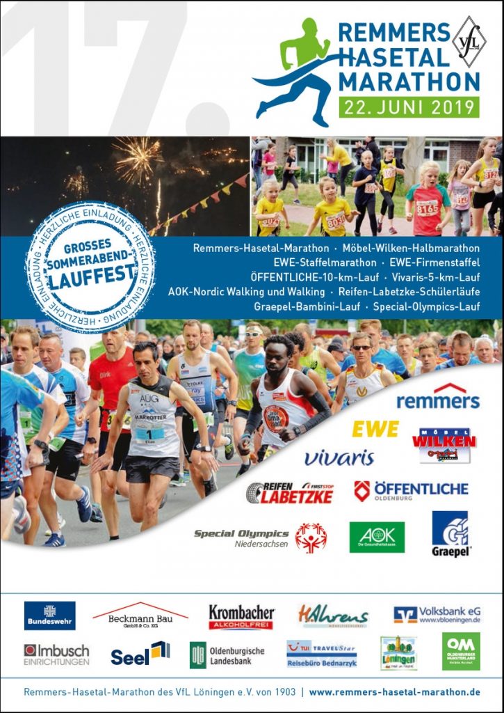 zum Bild: Titelblatt der Marathon-Broschüre 2019.