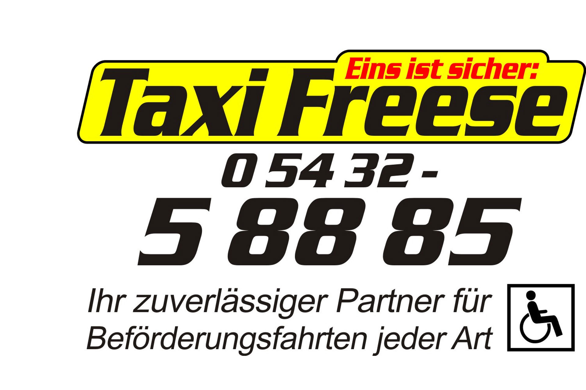 zum Bild:Logo Taxi Freese.