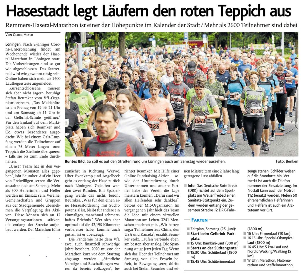 zum Bild:Bericht der Münsterländischen Tageszeitung vom 22.06.2022.