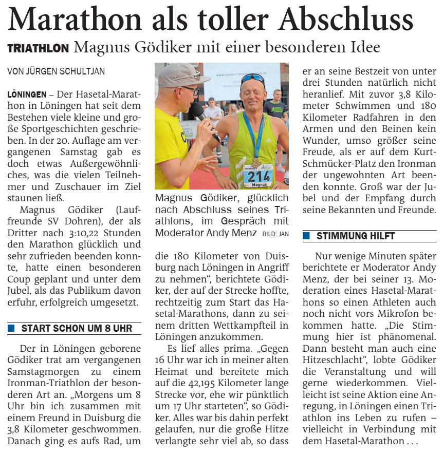 zum Bild:Bericht der Nordwest-Zeitung vom 27.06.2022.